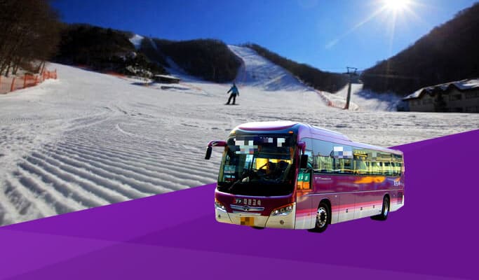 首尔/机场 ↔ MONA 龙平滑雪度假村穿梭巴士